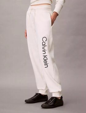 Fleece Logo Grafik Jogger Pantolon