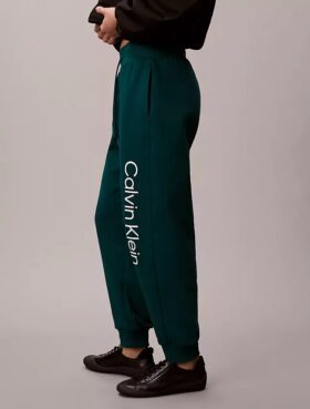 Fleece Logo Grafik Jogger Pantolon