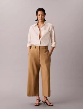 Geniş Paça Kısa Chino Pantolon
