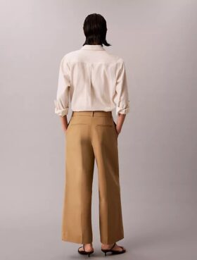 Geniş Paça Kısa Chino Pantolon