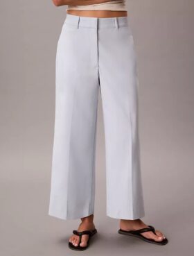 Geniş Paça Kısa Chino Pantolon