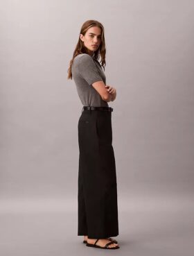Geniş Paça Kısa Chino Pantolon