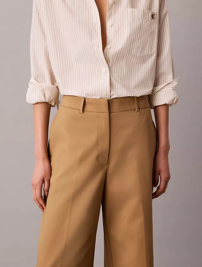 Geniş Paça Kısa Chino Pantolon Geniş Paça Kısa Chino Pantolon