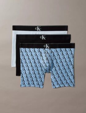 Grafik Monogram Cotton Stretch 3’lü Paket Bokser Brief Grafik Monogram Cotton Stretch 3’lü Paket Bokser Brief