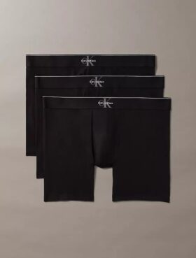 Grafik Monogram Cotton Stretch 3’lü Paket Bokser Brief