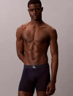 Grafik Monogram Cotton Stretch 3’lü Paket Bokser Brief