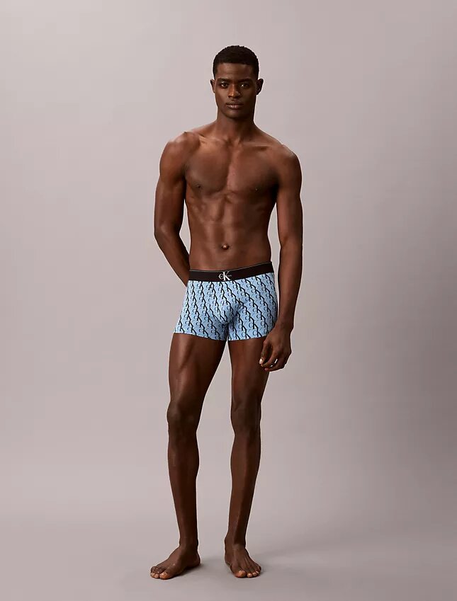 Grafik Monogram Cotton Stretch 3’lü Trunk Paket Grafik Monogram Cotton Stretch 3’lü Trunk Paket