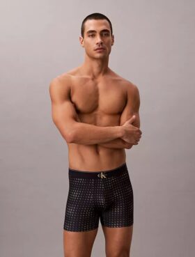 Grafik Monogram Mikrofiber Streç Boxer Brief Grafik Monogram Mikrofiber Streç Boxer Brief