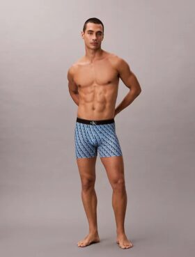 Grafik Monogram Mikrofiber Streç Boxer Brief Grafik Monogram Mikrofiber Streç Boxer Brief