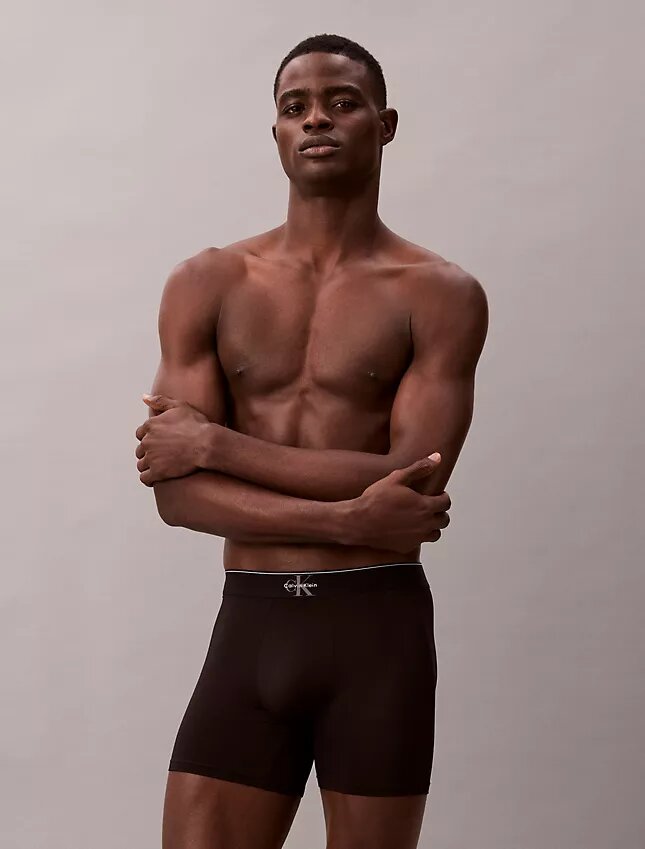 Grafik Monogram Mikrofiber Streç Boxer Brief Grafik Monogram Mikrofiber Streç Boxer Brief