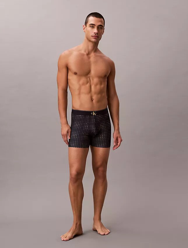 Grafik Monogram Mikrofiber Streç Boxer Brief Grafik Monogram Mikrofiber Streç Boxer Brief