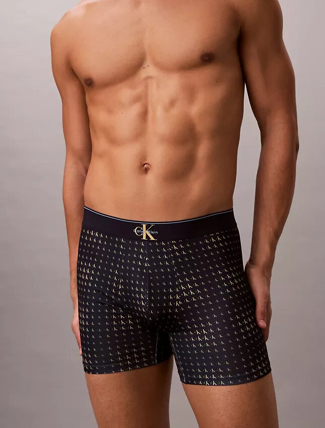 Grafik Monogram Mikrofiber Streç Boxer Brief Grafik Monogram Mikrofiber Streç Boxer Brief