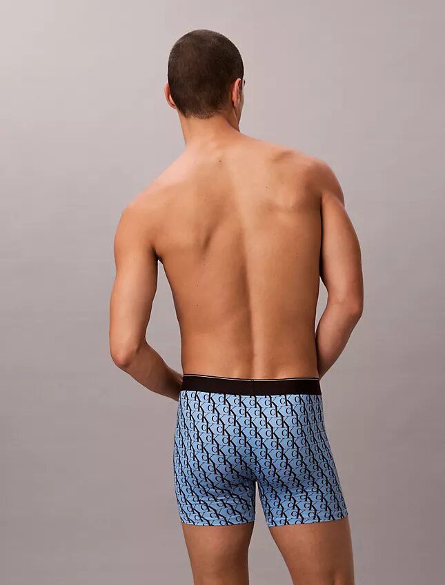 Grafik Monogram Mikrofiber Streç Boxer Brief Grafik Monogram Mikrofiber Streç Boxer Brief