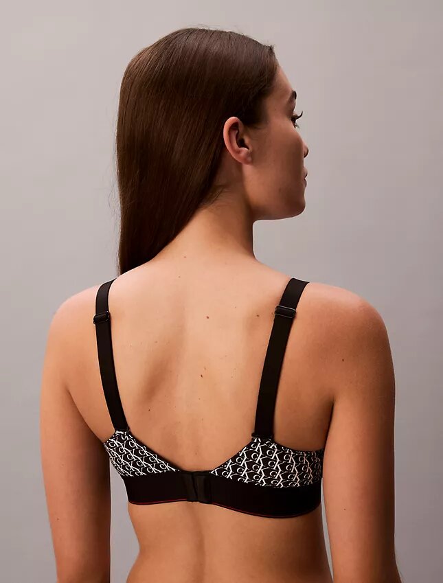 Grafik Monogram Mikrofiber Streç Hafif Astarlı Bralette Grafik Monogram Mikrofiber Streç Hafif Astarlı Bralette