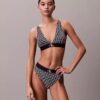 Grafik Monogram Mikrofiber Streç Hafif Astarlı Üçgen Bralette Grafik Monogram Mikrofiber Streç Hafif Astarlı Üçgen Bralette