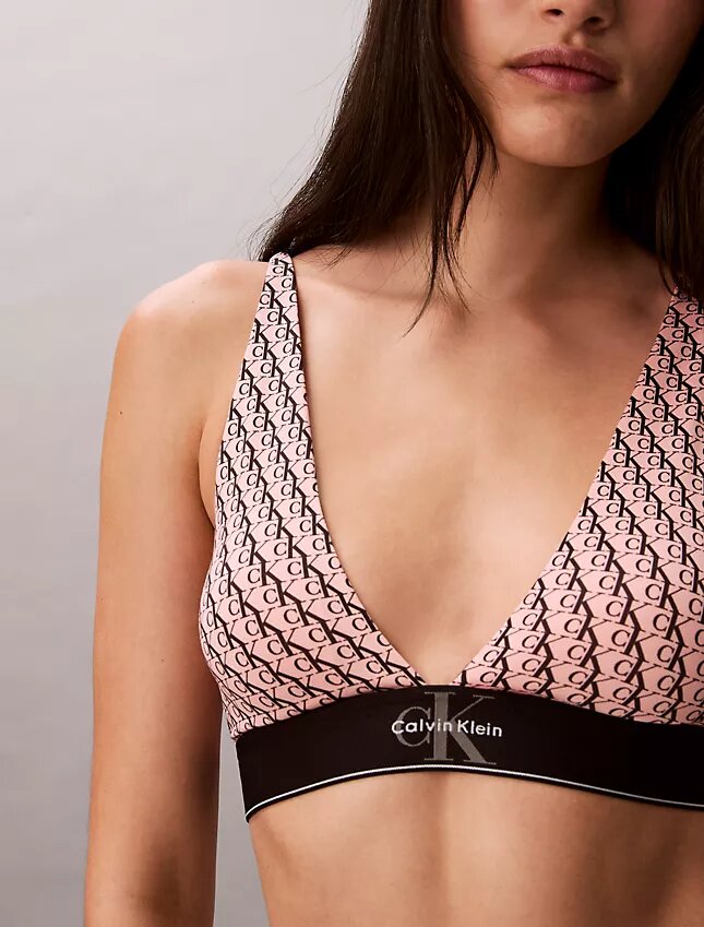 Grafik Monogram Mikrofiber Streç Hafif Astarlı Üçgen Bralette Grafik Monogram Mikrofiber Streç Hafif Astarlı Üçgen Bralette