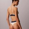 Grafik Monogram Mikrofiber Streç Hafif Astarlı Üçgen Bralette