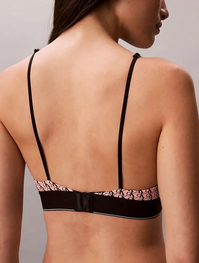 Grafik Monogram Mikrofiber Streç Hafif Astarlı Üçgen Bralette Grafik Monogram Mikrofiber Streç Hafif Astarlı Üçgen Bralette