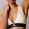 Grafik Monogram Mikrofiber Streç Hafif Astarlı Üçgen Bralette