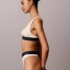Grafik Monogram Mikrofiber Streç Hafif Astarlı Üçgen Bralette