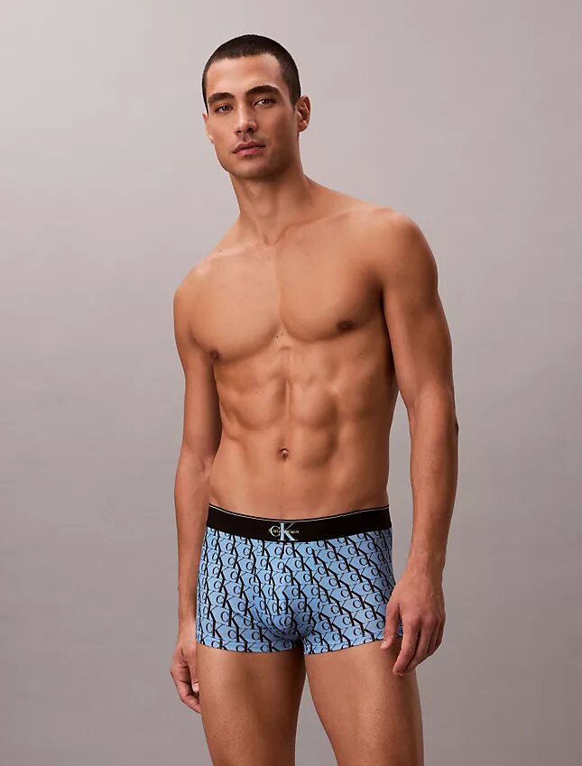 Grafik Monogram Mikrofiber Streç Low Rise Trunk Grafik Monogram Mikrofiber Streç Low Rise Trunk