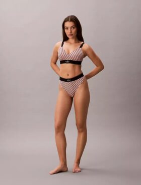 Grafik Monogram Mikrofiber Streç Thong