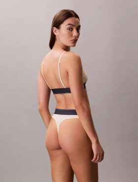 Grafik Monogram Mikrofiber Streç Thong