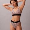 Grafik Monogram Mikrofiber Streç Thong