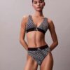 Grafik Monogram Mikrofiber Streç Thong
