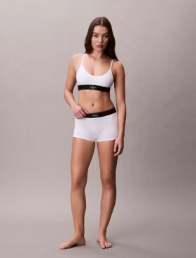 Grafik Monogram Mikrofiber Streç Unlined Bralette