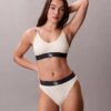Grafik Monogram Mikrofiber Streç Unlined Bralette Grafik Monogram Mikrofiber Streç Unlined Bralette