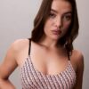 Grafik Monogram Mikrofiber Streç Unlined Bralette Grafik Monogram Mikrofiber Streç Unlined Bralette