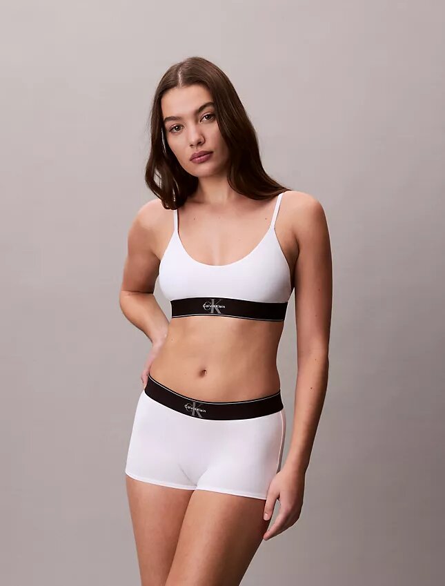 Grafik Monogram Mikrofiber Streç Unlined Bralette Grafik Monogram Mikrofiber Streç Unlined Bralette