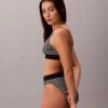 Grafik Monogram Mikrofiber Streç Unlined Bralette Grafik Monogram Mikrofiber Streç Unlined Bralette