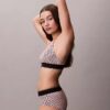 Grafik Monogram Mikrofiber Streç Unlined Bralette Grafik Monogram Mikrofiber Streç Unlined Bralette