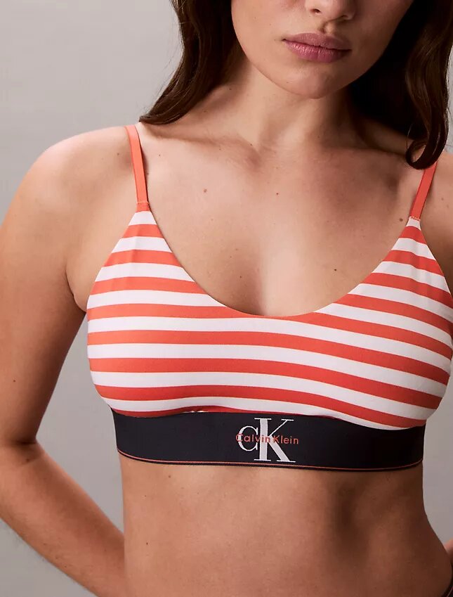 Grafik Monogram Mikrofiber Streç Unlined Bralette Grafik Monogram Mikrofiber Streç Unlined Bralette