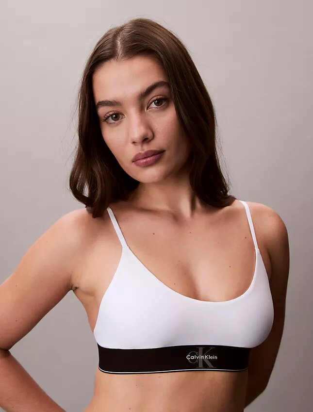 Grafik Monogram Mikrofiber Streç Unlined Bralette Grafik Monogram Mikrofiber Streç Unlined Bralette