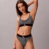 Grafik Monogram Mikrofiber Streç Unlined Bralette Grafik Monogram Mikrofiber Streç Unlined Bralette