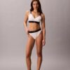 Grafik Monogram Mikrofiber Streç Yüksek Bel Bikini Grafik Monogram Mikrofiber Streç Yüksek Bel Bikini