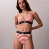 Grafik Monogram Mikrofiber Streç Yüksek Bel Bikini Grafik Monogram Mikrofiber Streç Yüksek Bel Bikini