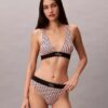 Grafik Monogram Mikrofiber Streç Yüksek Bel Bikini Grafik Monogram Mikrofiber Streç Yüksek Bel Bikini