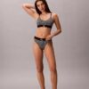 Grafik Monogram Mikrofiber Streç Yüksek Bel Bikini Grafik Monogram Mikrofiber Streç Yüksek Bel Bikini