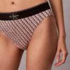 Grafik Monogram Mikrofiber Streç Yüksek Bel Bikini Grafik Monogram Mikrofiber Streç Yüksek Bel Bikini