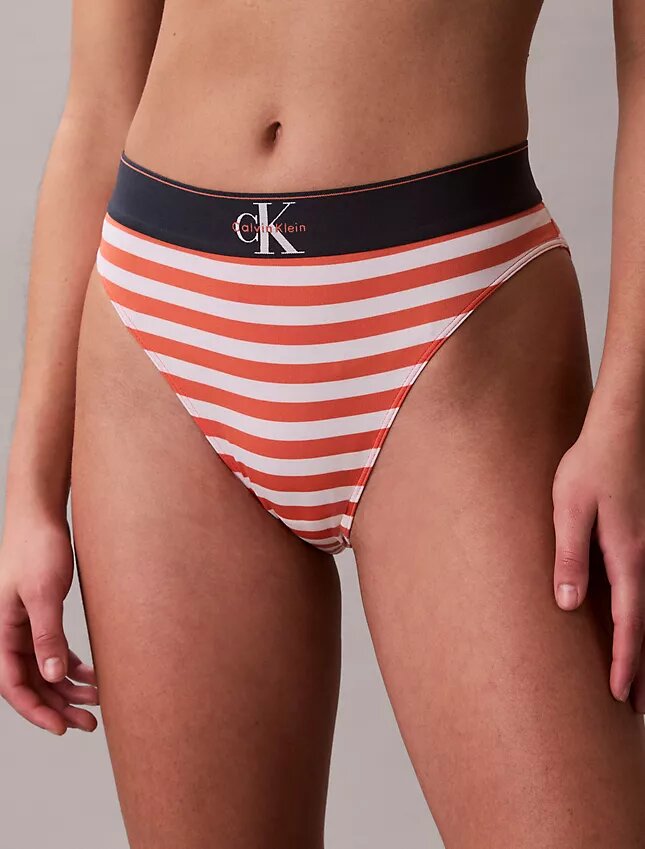 Grafik Monogram Mikrofiber Streç Yüksek Bel Bikini Grafik Monogram Mikrofiber Streç Yüksek Bel Bikini