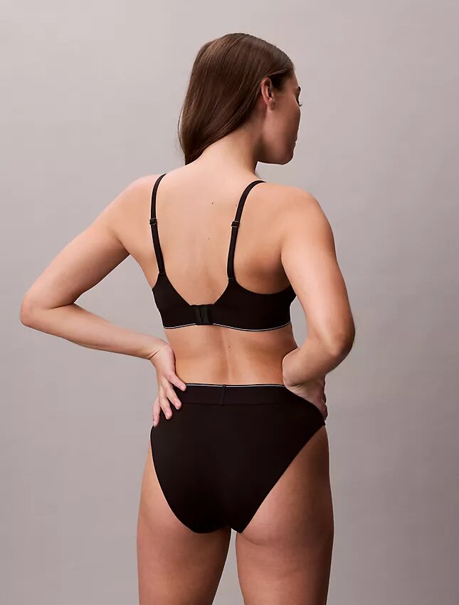 Grafik Monogram Mikrofiber Streç Yüksek Bel Bikini Grafik Monogram Mikrofiber Streç Yüksek Bel Bikini