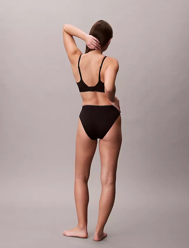 Grafik Monogram Mikrofiber Streç Yüksek Bel Bikini Grafik Monogram Mikrofiber Streç Yüksek Bel Bikini