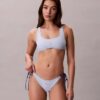 Grafik Monogramlı Yan Bağlamalı Bikini Alt Giyim Grafik Monogramlı Yan Bağlamalı Bikini Alt Giyim