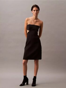 Halter Kesim Mini Elbise