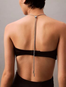 Halter Kesim Mini Elbise