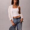 Her Yüzünde Amblem Logolu Denim Fotoğraf Makinesi Çantası Her Yüzünde Amblem Logolu Denim Fotoğraf Makinesi Çantası